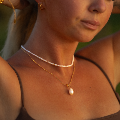 BALI | Gouden Parelketting