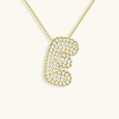 BUBBLE | Initiaal Diamant Ketting