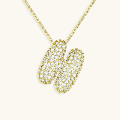 BUBBLE | Initiaal Diamant Ketting