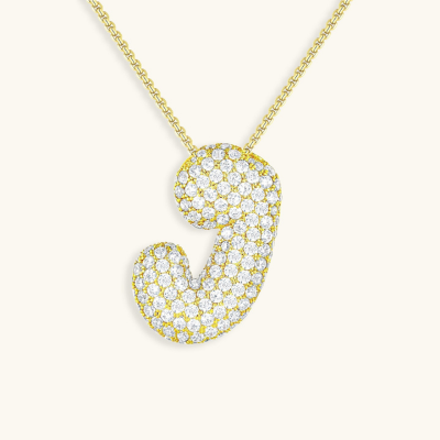 BUBBLE | Initiaal Diamant Ketting