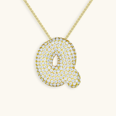 BUBBLE | Initiaal Diamant Ketting