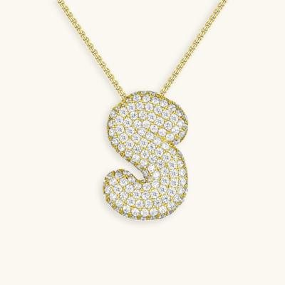 BUBBLE | Initiaal Diamant Ketting