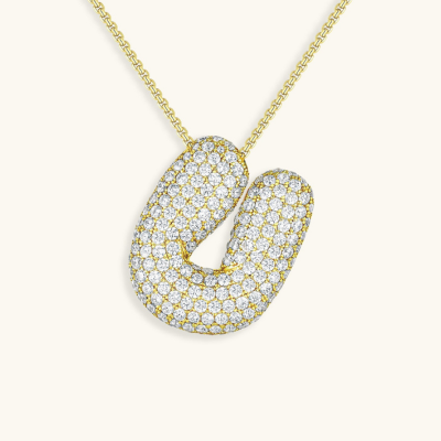 BUBBLE | Initiaal Diamant Ketting