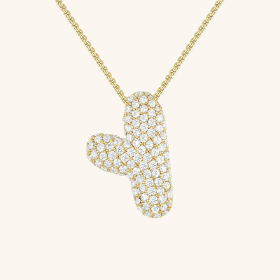 BUBBLE | Initiaal Diamant Ketting