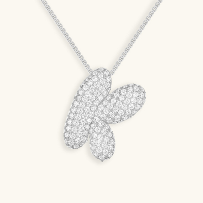 BUBBLE | Initiaal Diamant Ketting