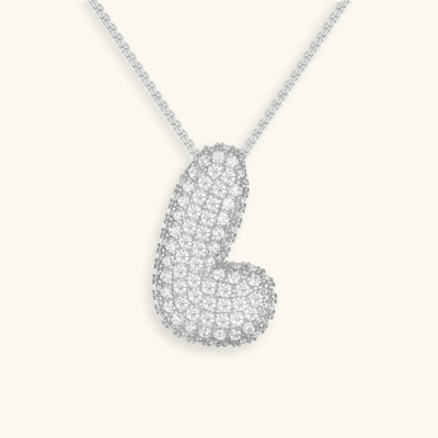 BUBBLE | Initiaal Diamant Ketting