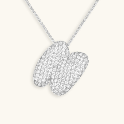 BUBBLE | Initiaal Diamant Ketting