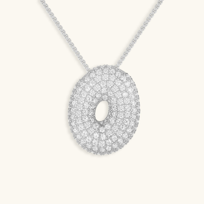 BUBBLE | Initiaal Diamant Ketting