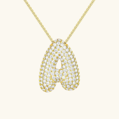 BUBBLE | Initiaal Diamant Ketting