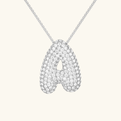 BUBBLE | Initiaal Diamant Ketting