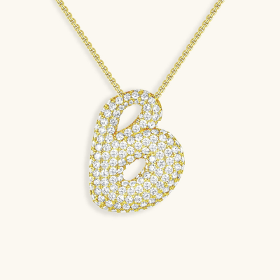 BUBBLE | Initiaal Diamant Ketting